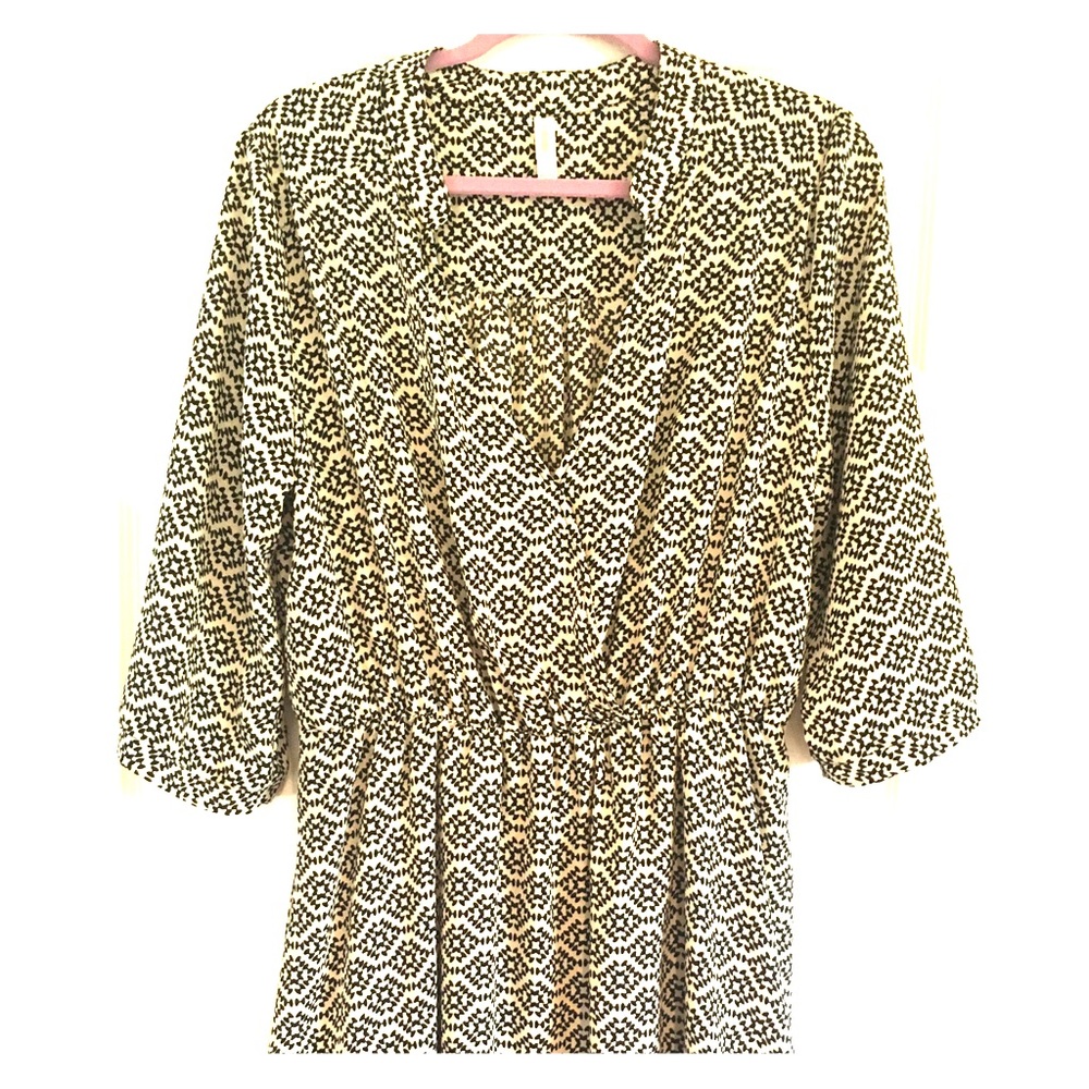 Aztec print tunic dress